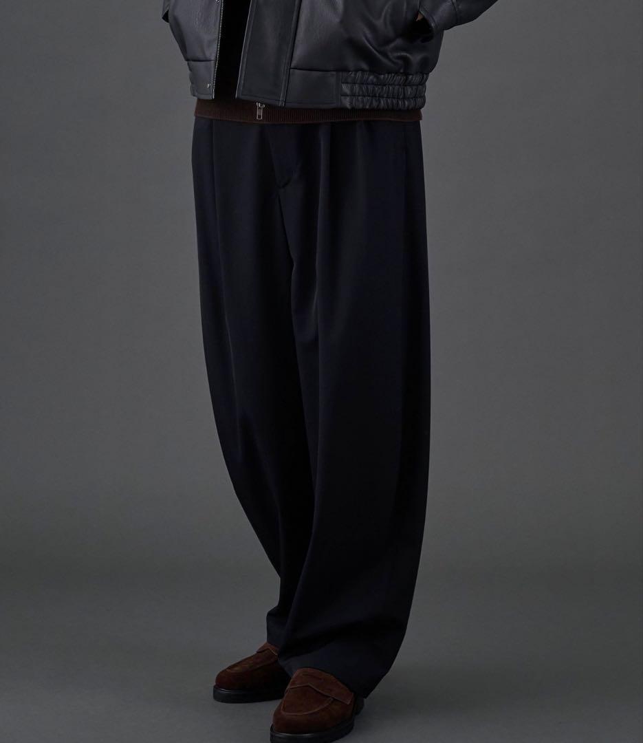 UNITED TOKYO 2タックバレルスラックス　BLK 3