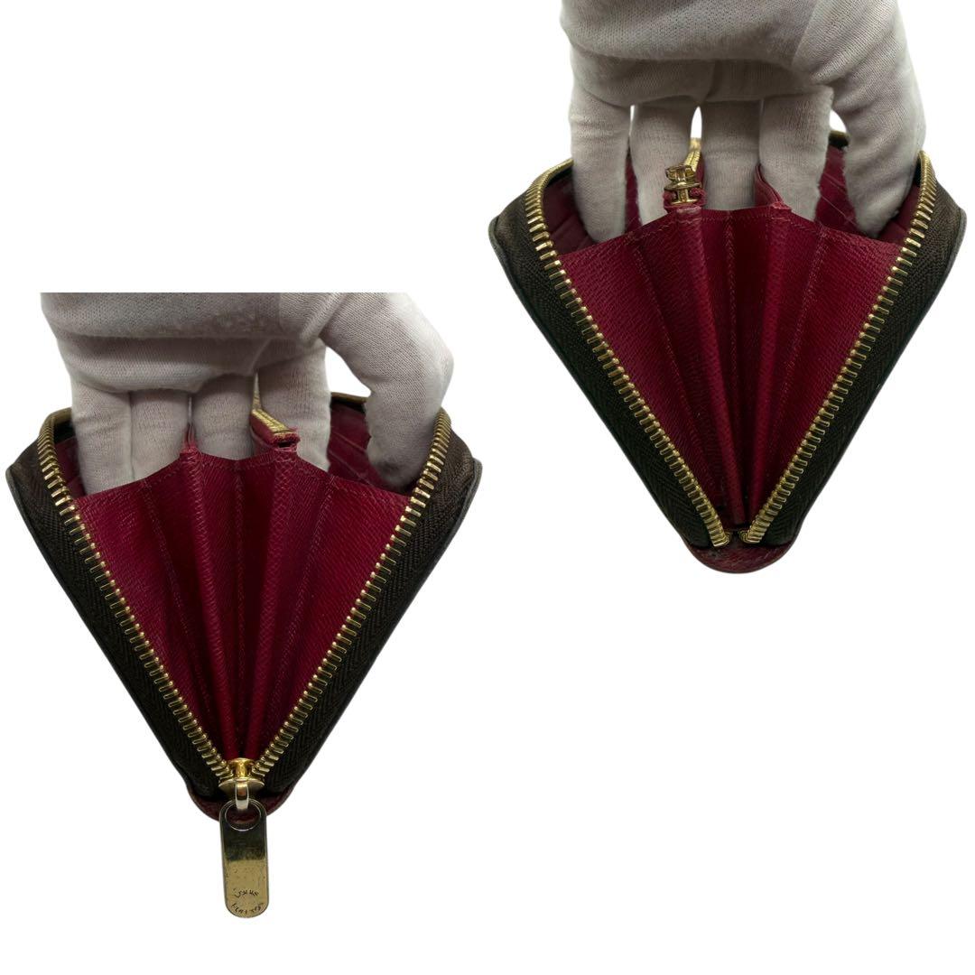 ルイヴィトン　ジッピーウォレット　ラウンドファスナー　フューシャ　ダミエ　長財布