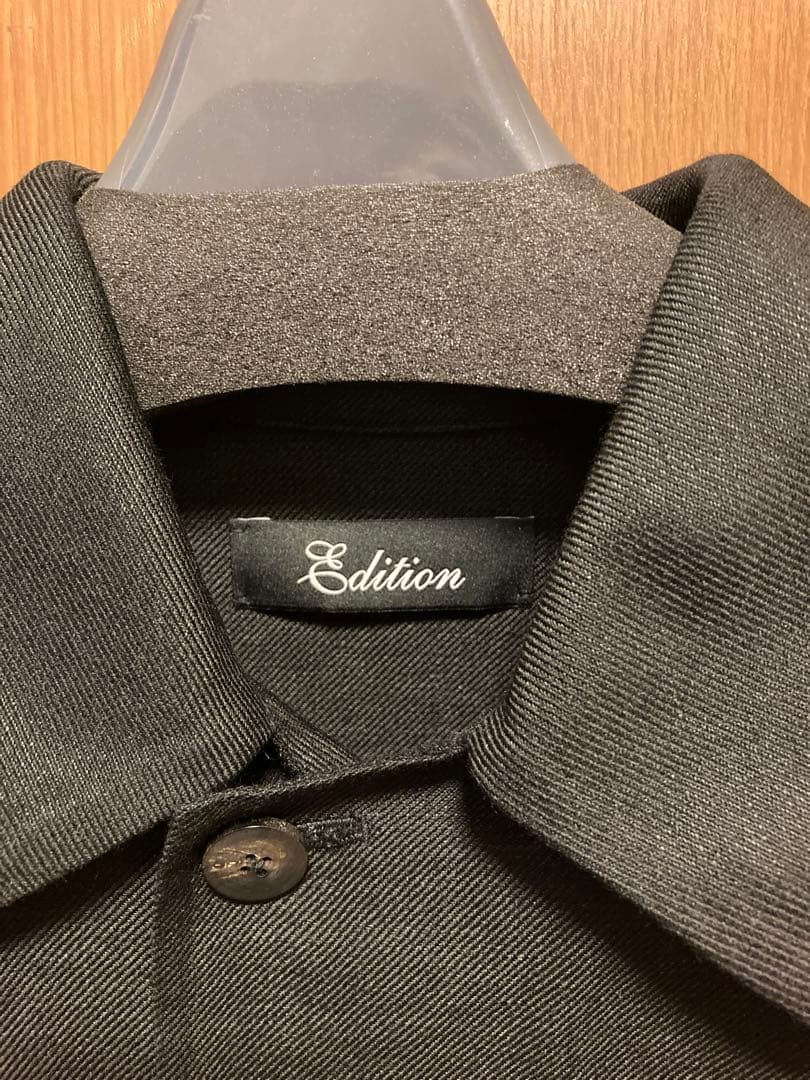 Edition ウールリネン ダブルフェイスリバーコート