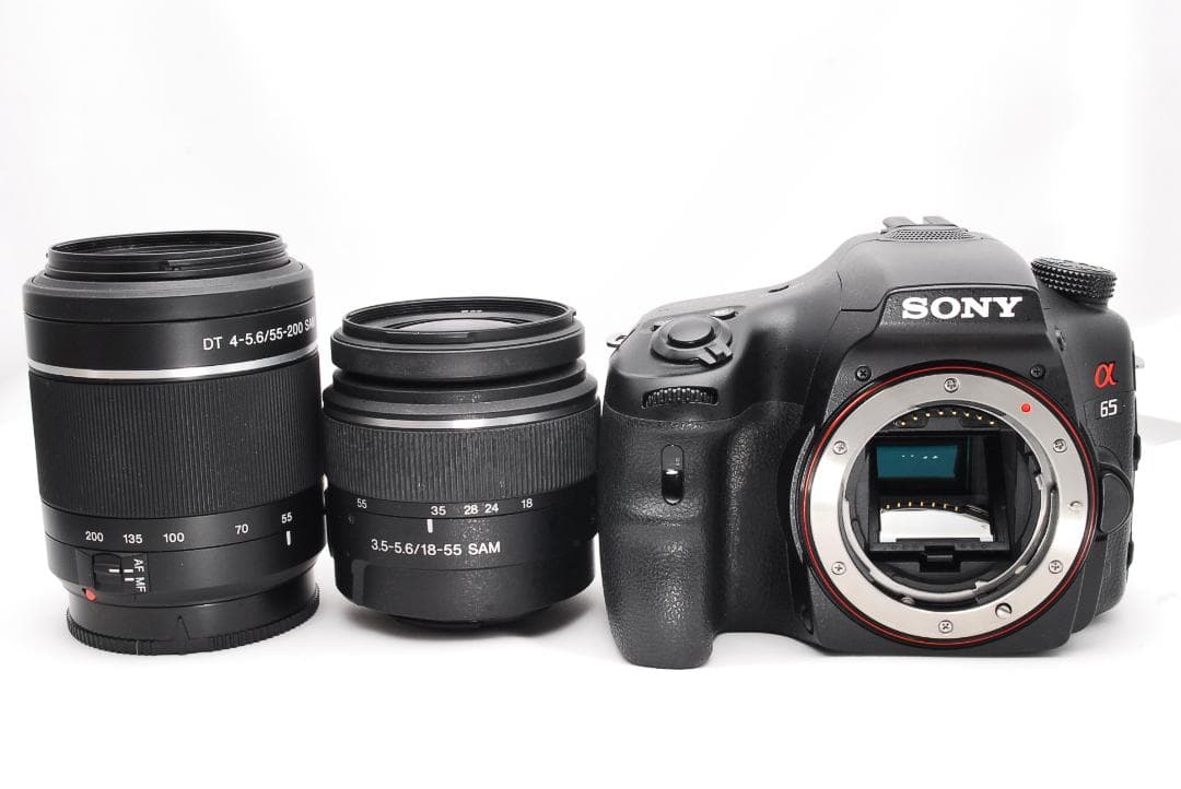 ♥ SONY ソニー α65 ♥撮影枚数854枚♥ダブルレンズ♥一眼レフカメラ