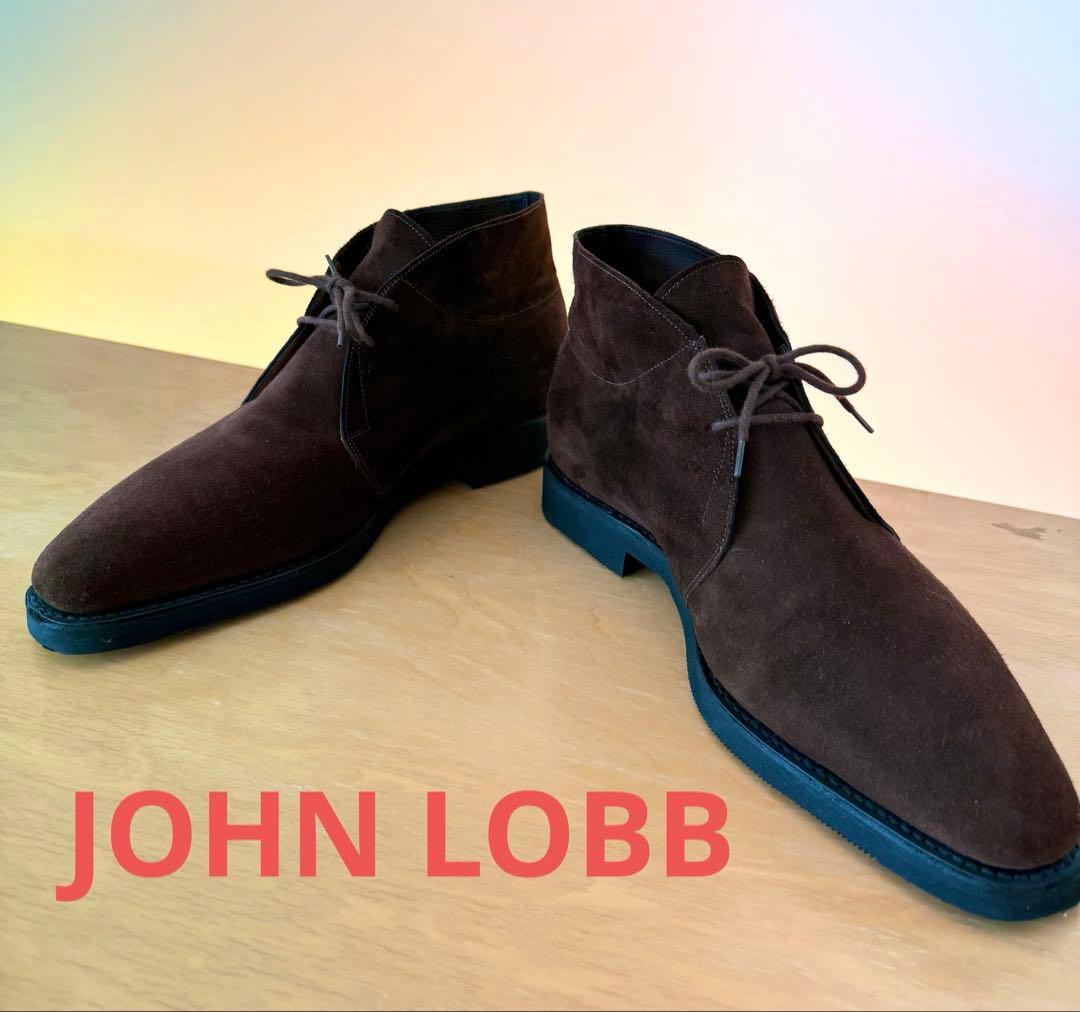 JOHN LOBB LOPEZ ロペス スエードローファー ブラウン