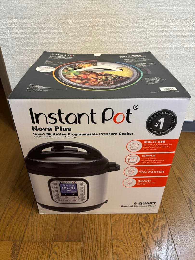 Instant Pot Nova Plus 6クォート 電気圧力鍋