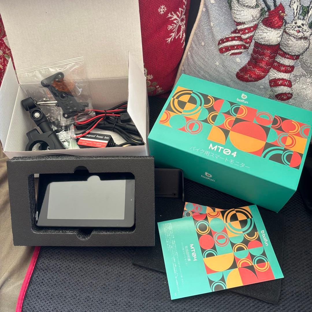 新品、通電確認のみ MT04 バイク用ナビゲーションディスプレイ