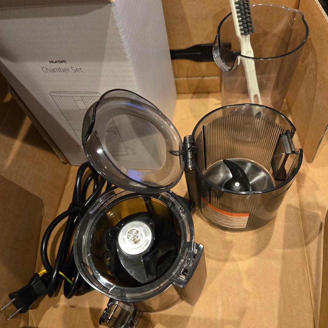 【ヒューロム】スロージューサー H310A スカイブルー コールドプレス 美品