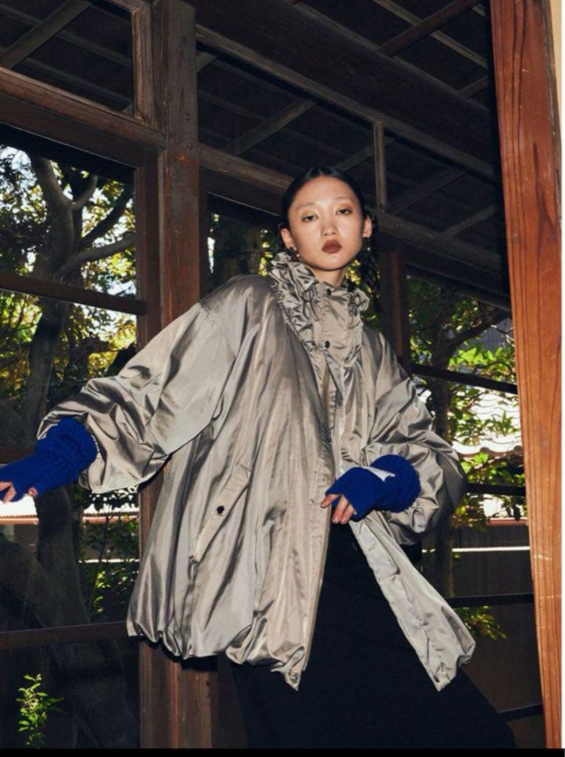 ジャケット・アウター OMMO NECK GATHER BALLOON CT