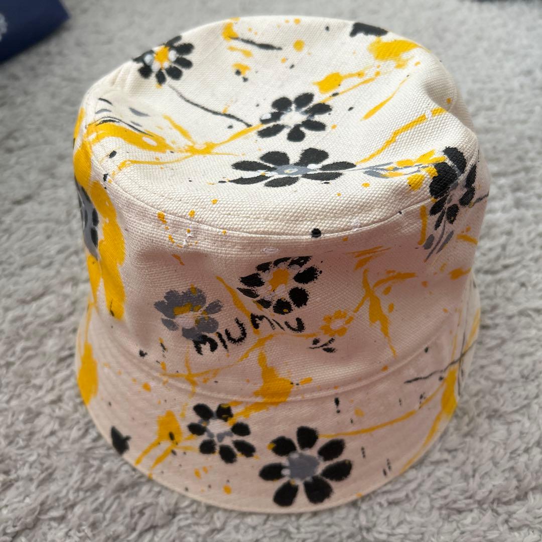 miu miu 花柄 バケットハット S