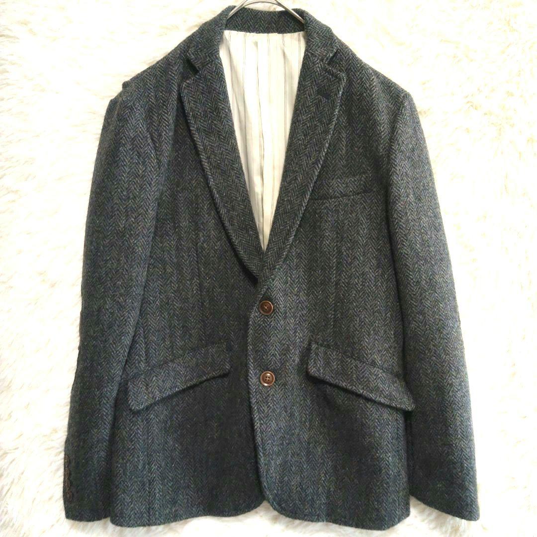 ハリスツイード　ヘリンボーン　100周年記念　限定生地　テーラードジャケット　M