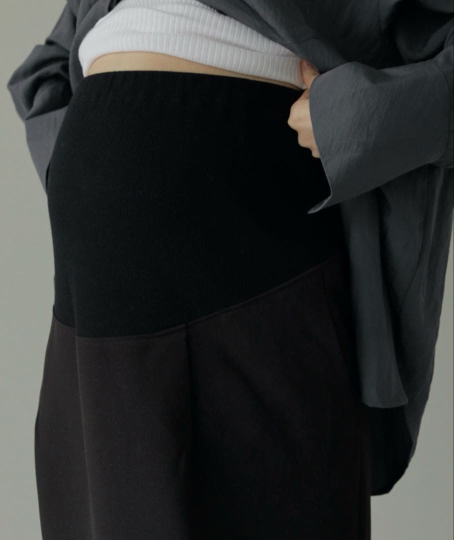 anuke Tuck Maxi Skirt 美品　マタニティスカート