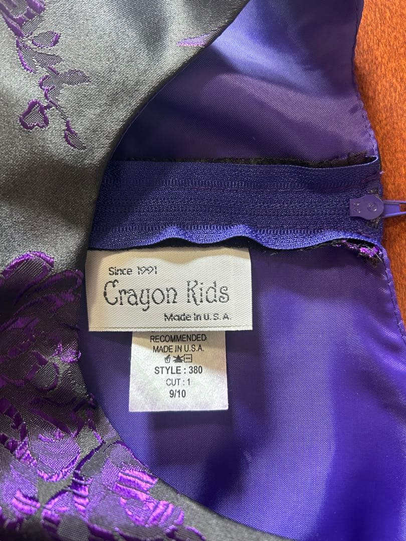 子供ドレス　ピアノ発表会　140（青い鳥）紫のノースリーブドレス