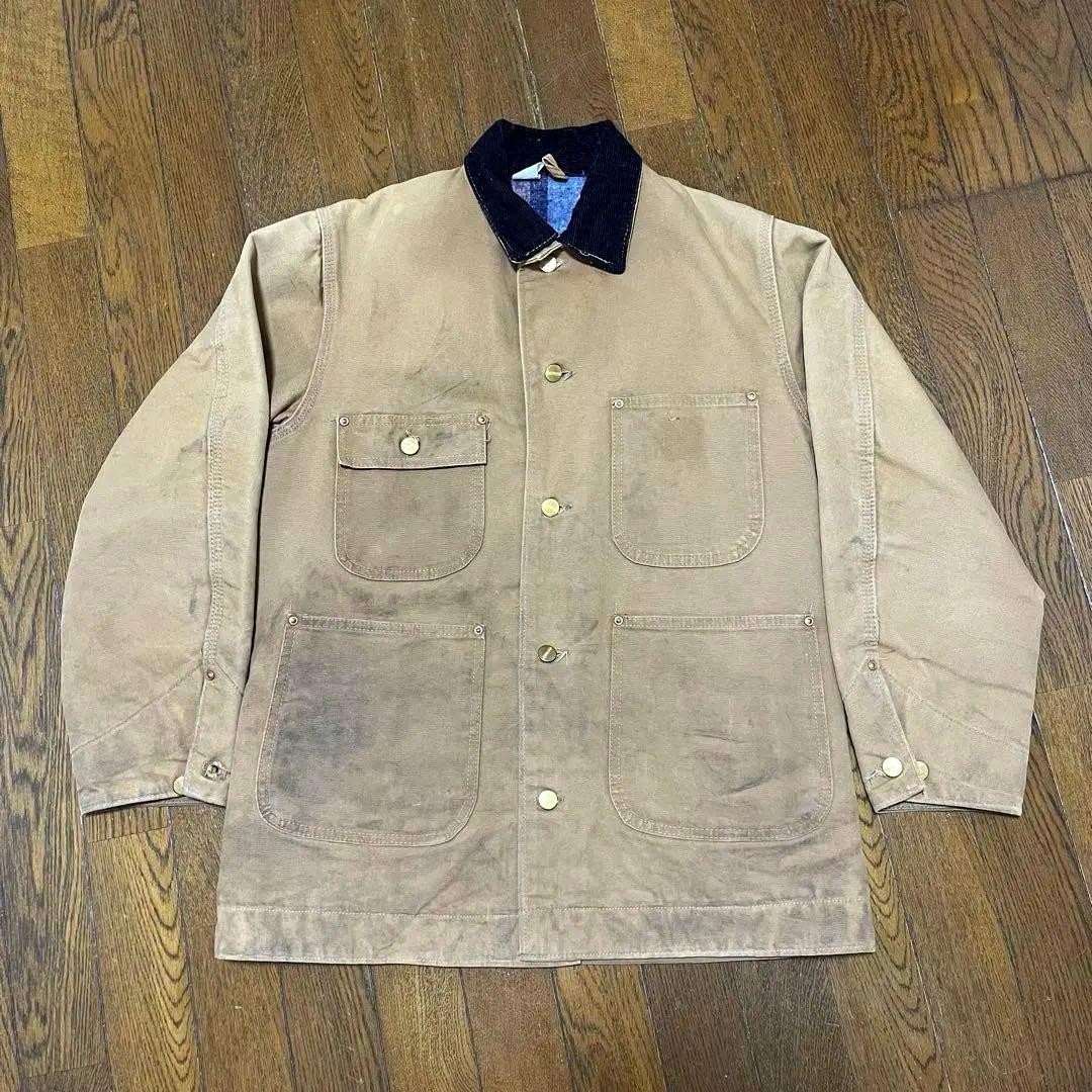 ロ*)様 carhartt 80s チョアコート ベージュ タグ無し 雰囲気系