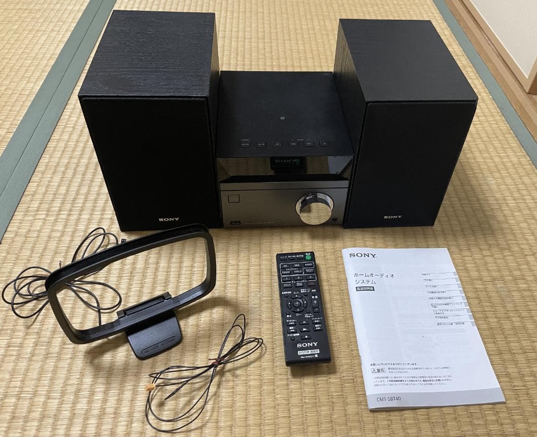 SONYミニコンポ　CMT-SBT40（2016年製）