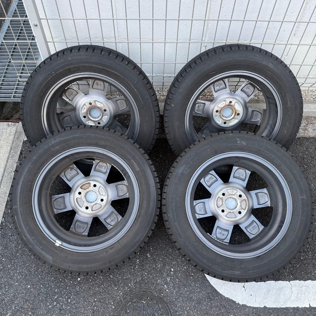 【美品】ダイハツ タフト ダーククロム純正ホイール＋スタッドレスタイヤ