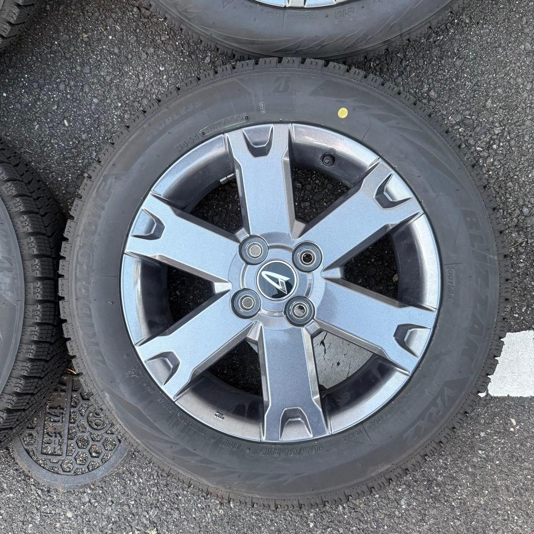 【美品】ダイハツ タフト ダーククロム純正ホイール＋スタッドレスタイヤ