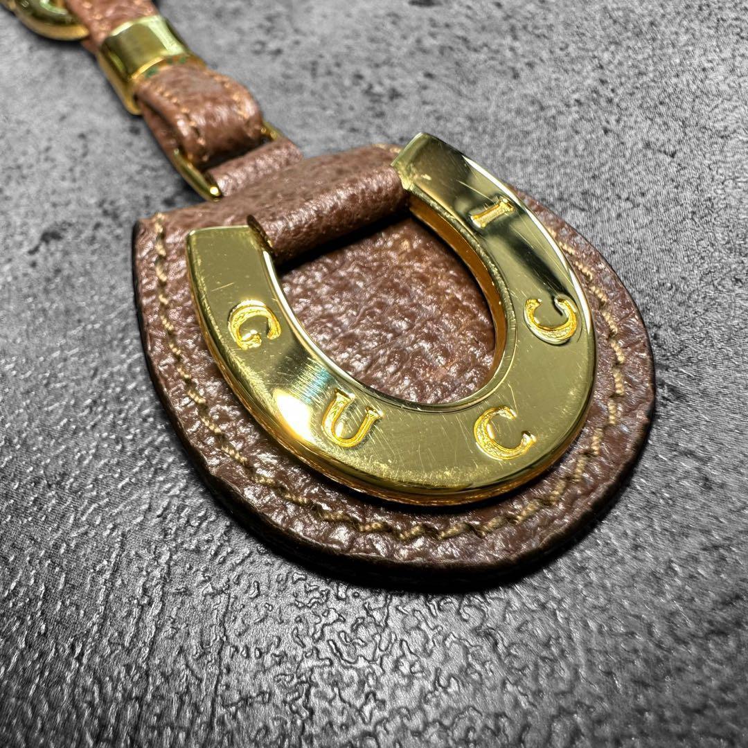 希少✨ OLD GUCCI Horsebit logo keychain