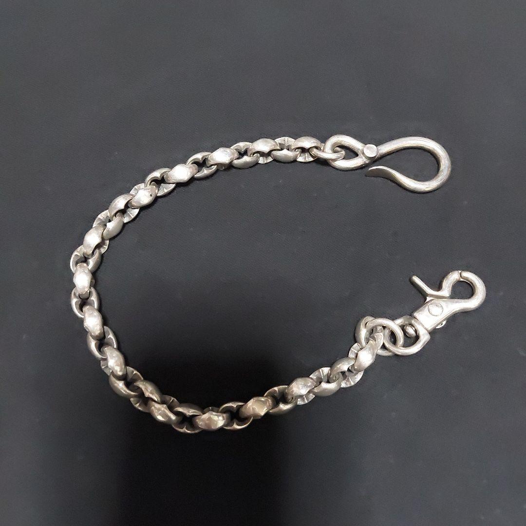 シルバー925 厚塗コーティング ウォレットチェーン