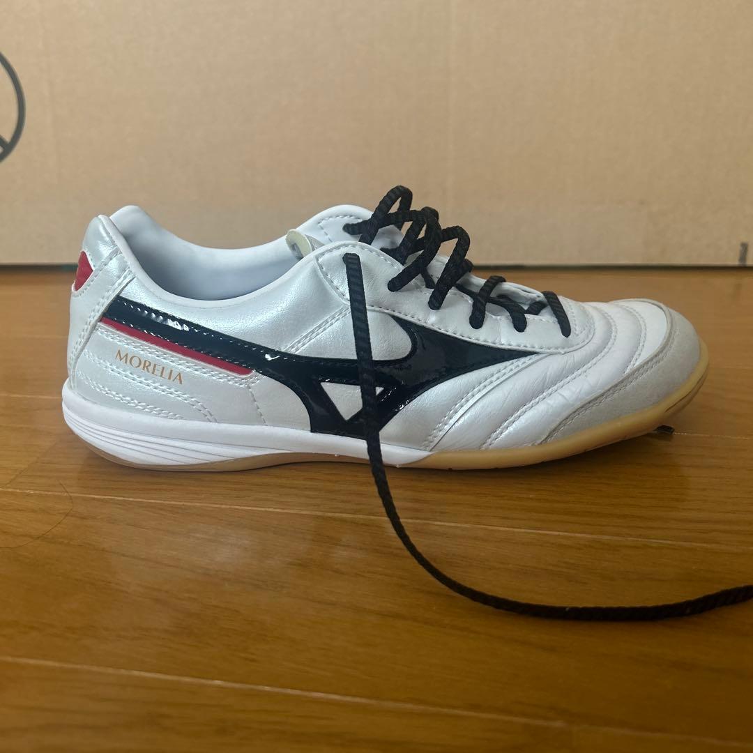MizunoMorelia サッカーシューズ　ホワイト/ブラック/レッド23cm
