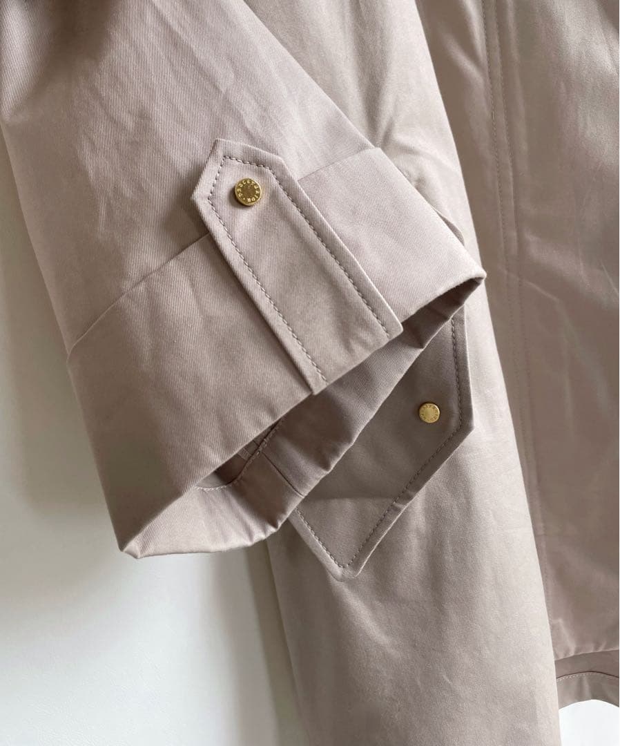 美品✨ドレステリア　23SS 洗える　ショートモッズコート　綿　38 ベージュ