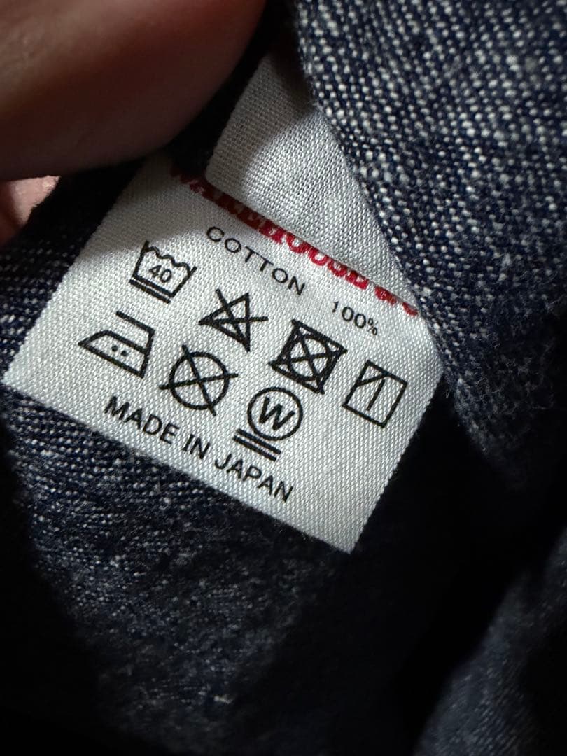 SHAWL COLLAR COVERALL インディゴデニム