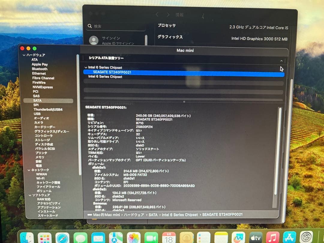 中古美品Apple Mac mini (2011) Win10+Sonoma