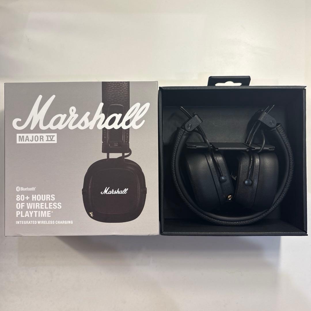 Marshall MAJOR Ⅳ ワイヤレスヘッドフォン ブラック