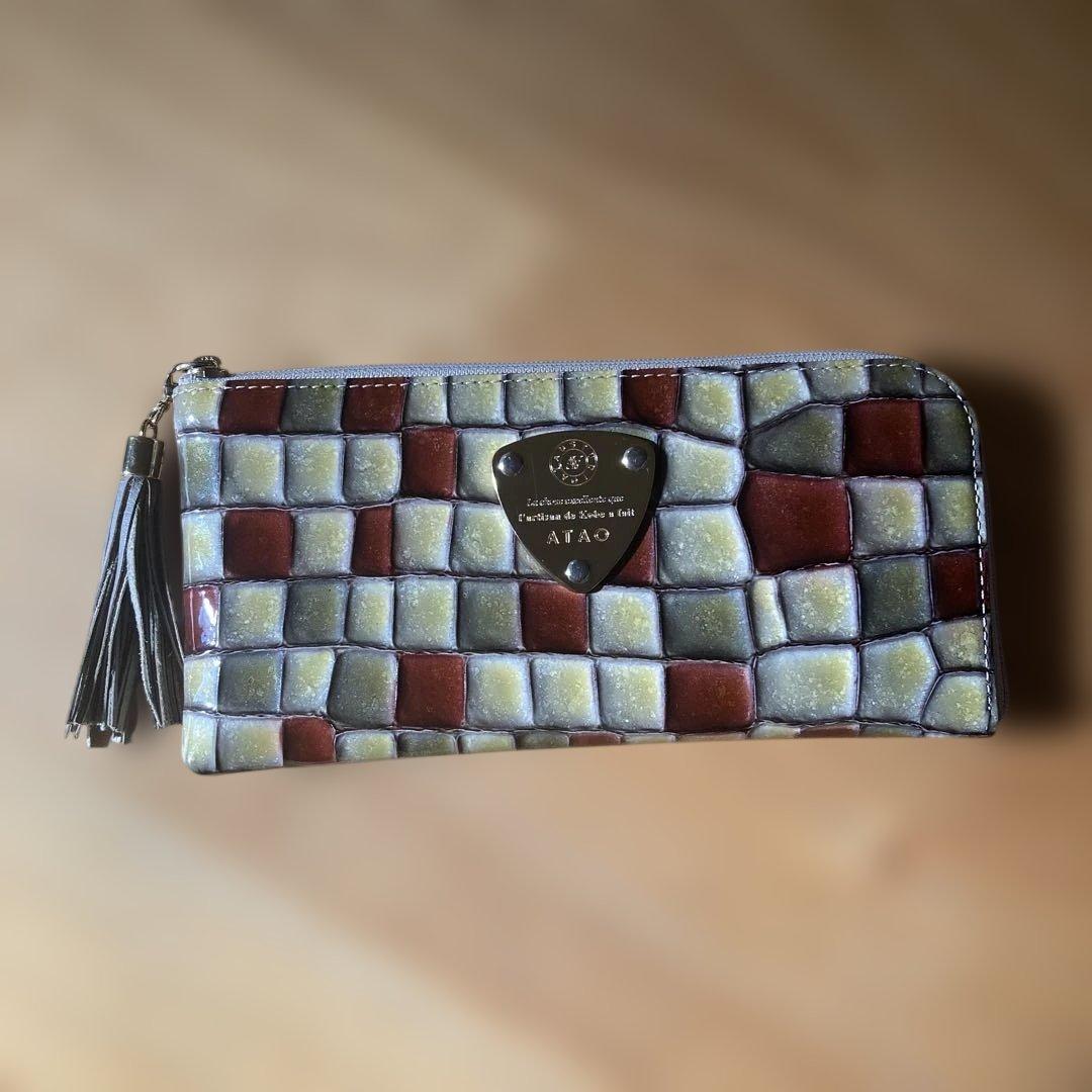 ATAO 長財布　アンティークルビー