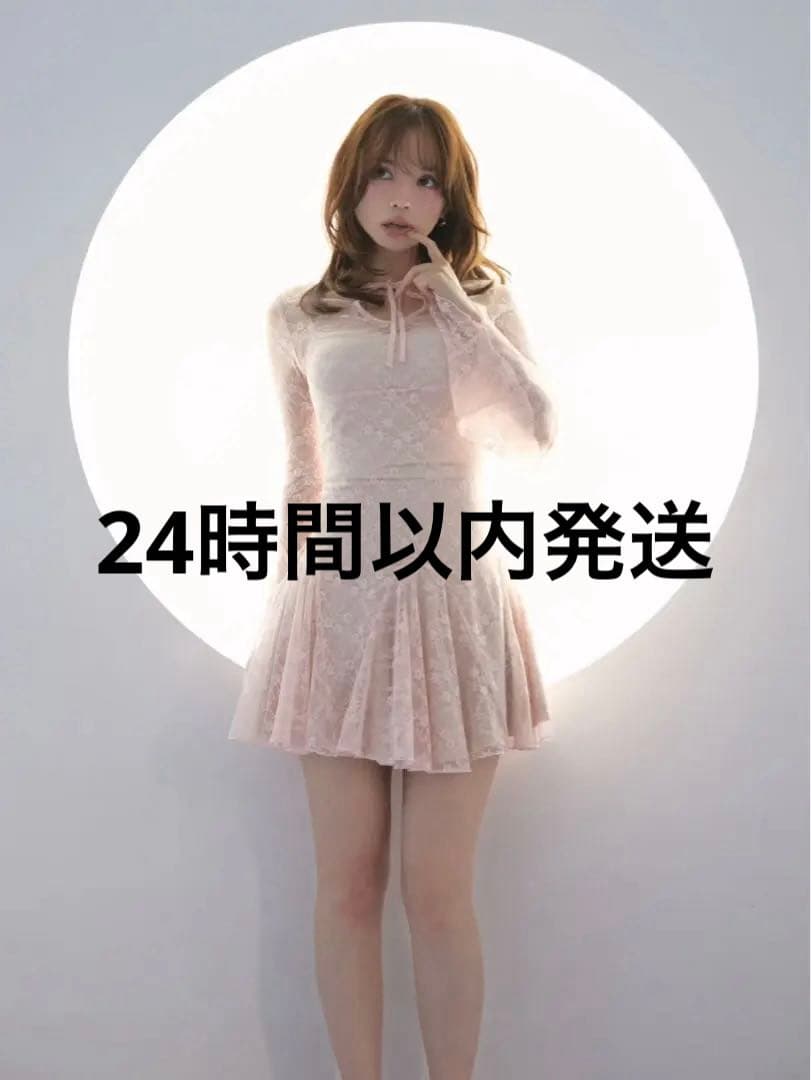 ワンピース andmary Cereza lace mini dress