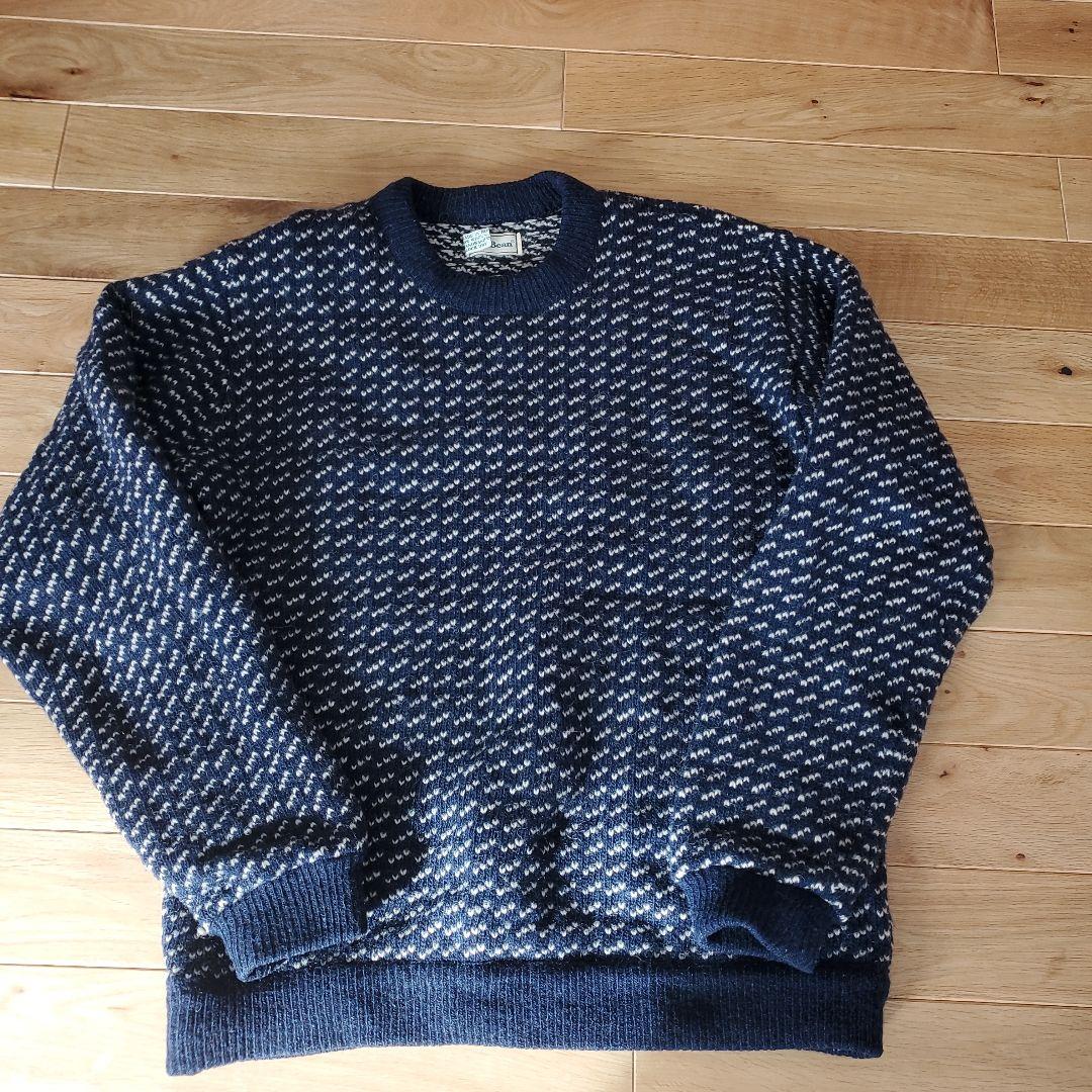 L.L.BEAN バーズアイニット XL ノルウェー