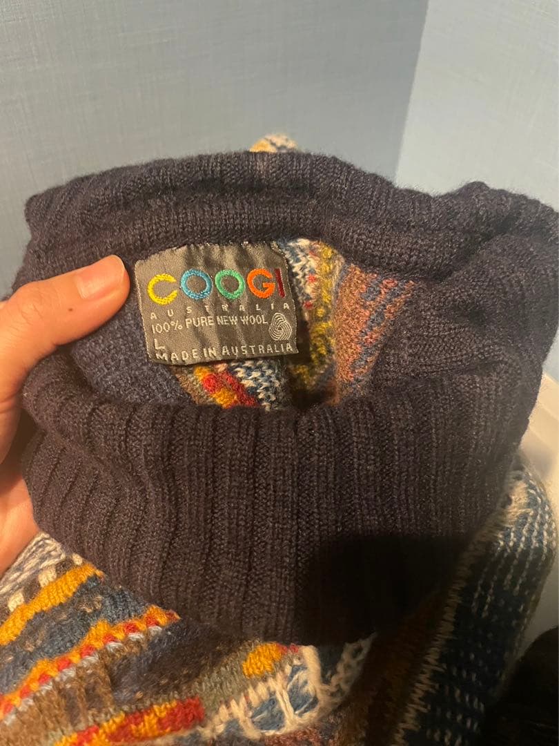 クージー/3Dニット,立体,マルチ/COOGI/90s/希少