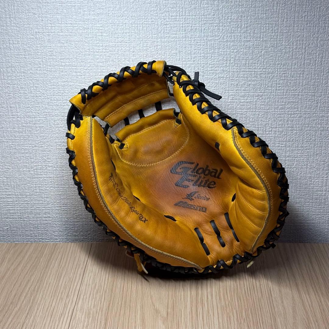 ミズノ グローバルエリート 軟式 キャッチャーミット クロス締め
