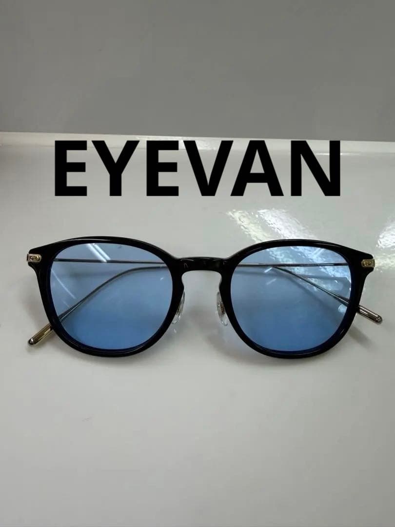 EYEVAN Emmons 49□21 PBK ライトブルー サングラス