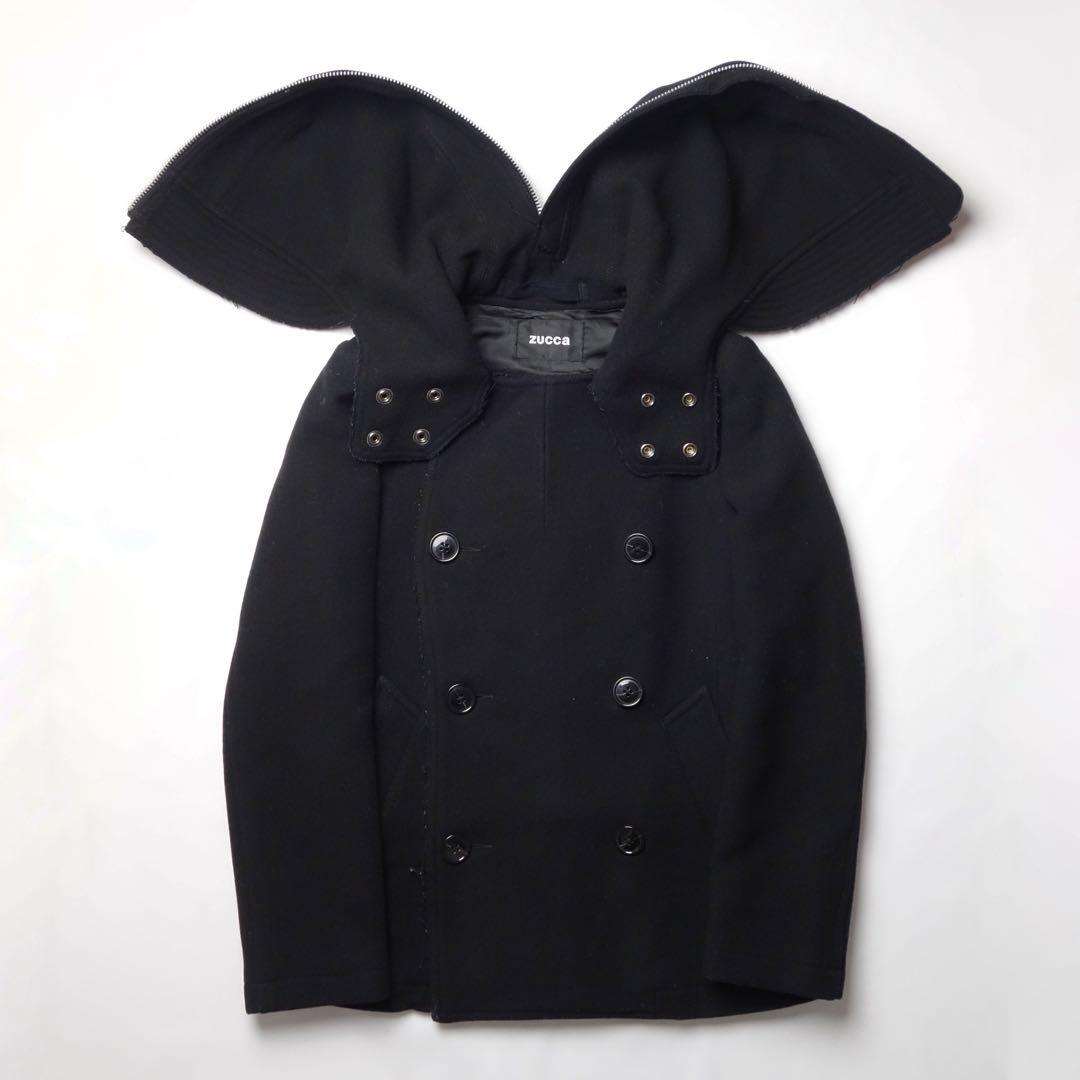 ジャケット・アウター S Zucca Double Breast Wool P Coat N2B