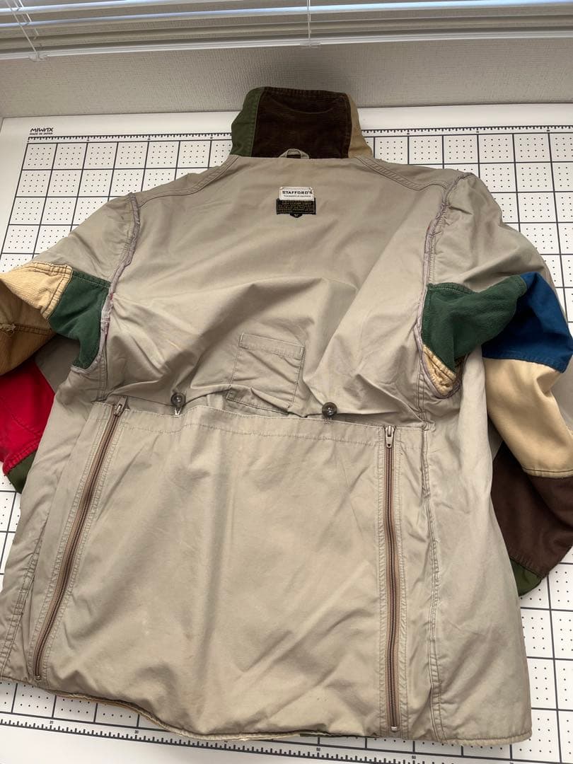 60s70s レインボーレイクジャケット ビンテージ ハンティング パッチワーク