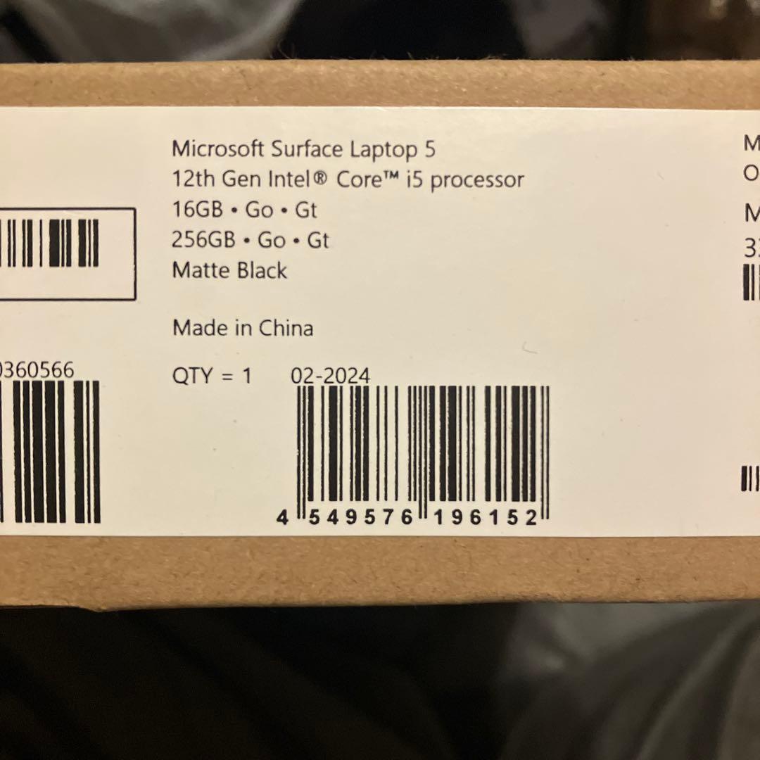 Surface Laptop 5 マットブラック Officeなし