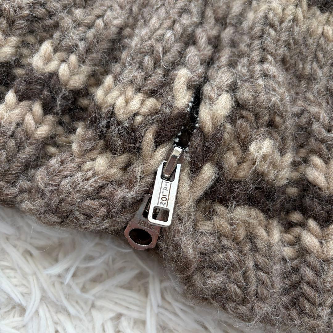 【SALE】【希少】Kanata ショールカラー カウチン ニット ベスト