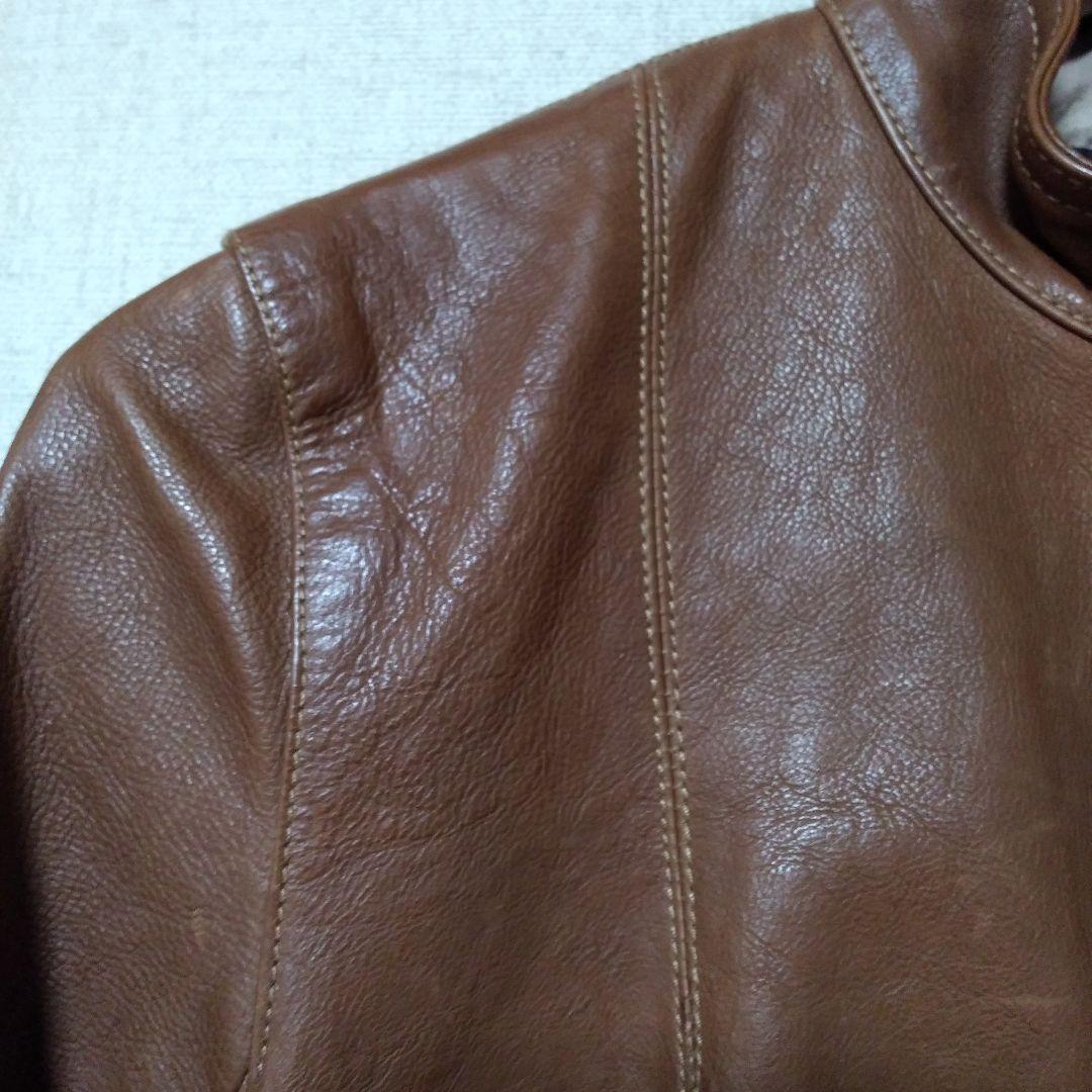 ★本日限定お値引き★COACH ブラウン シングルライダースジャケット