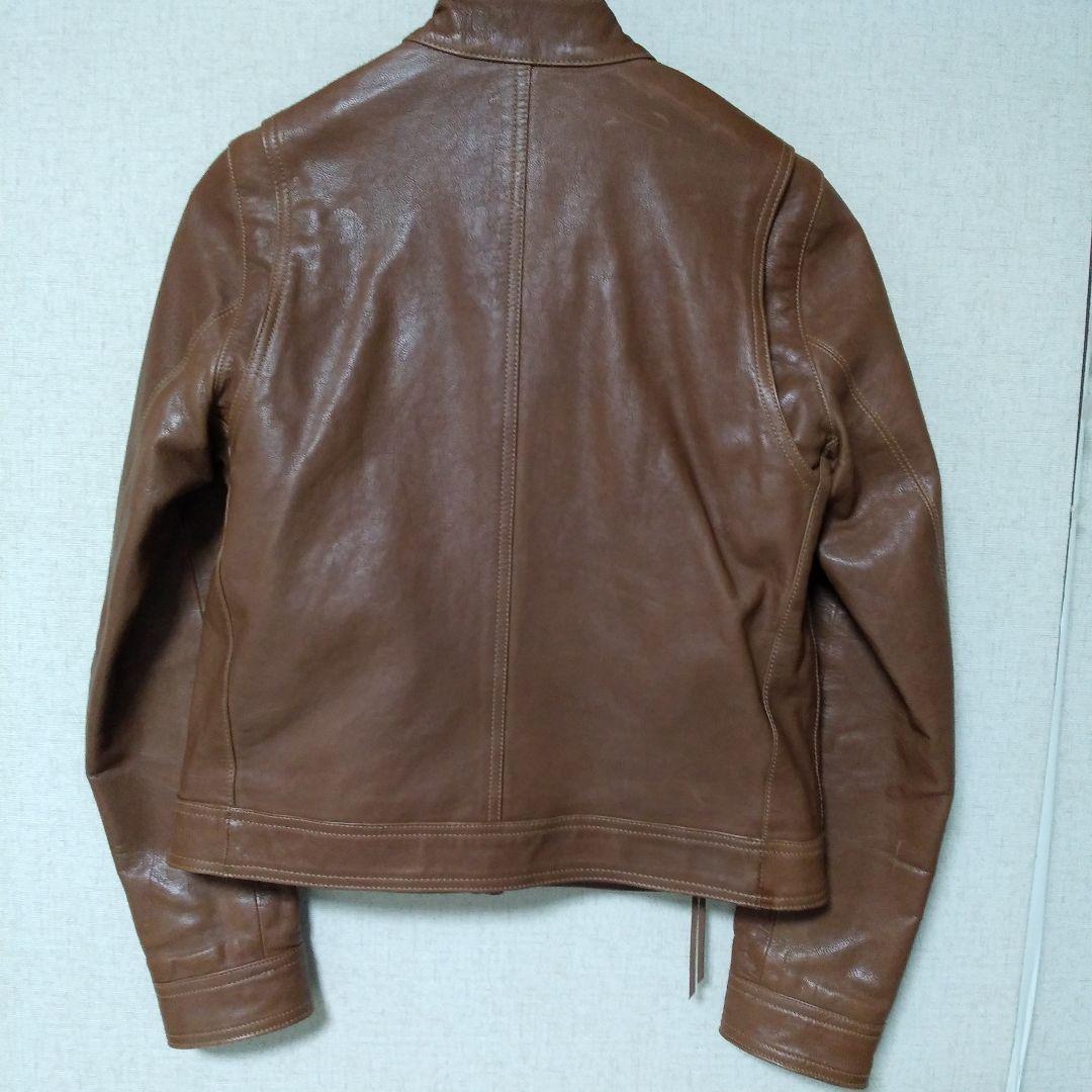 ★本日限定お値引き★COACH ブラウン シングルライダースジャケット
