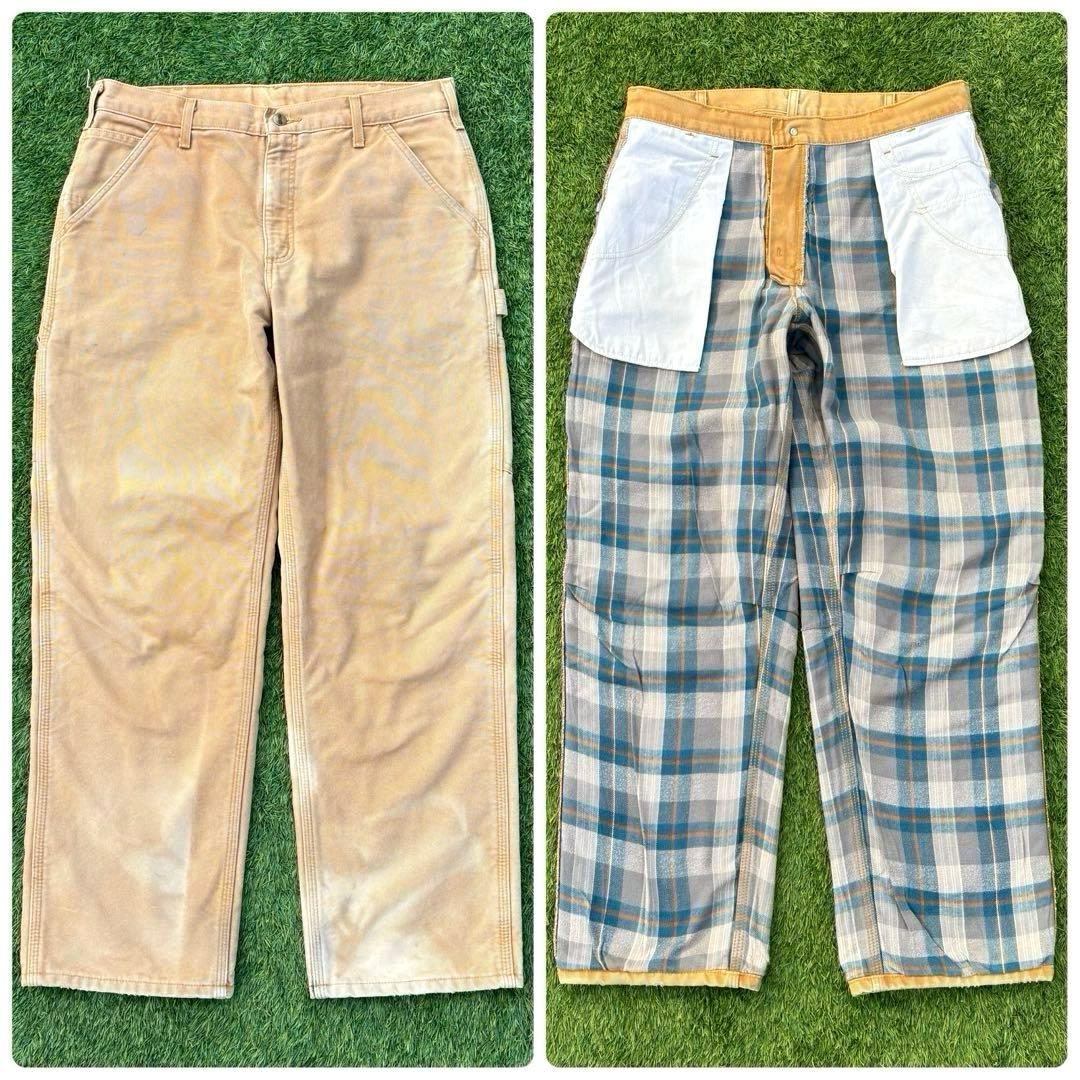 神サイズ 34×30 裏地付 カーハート ペインター パンツ B111 BRN