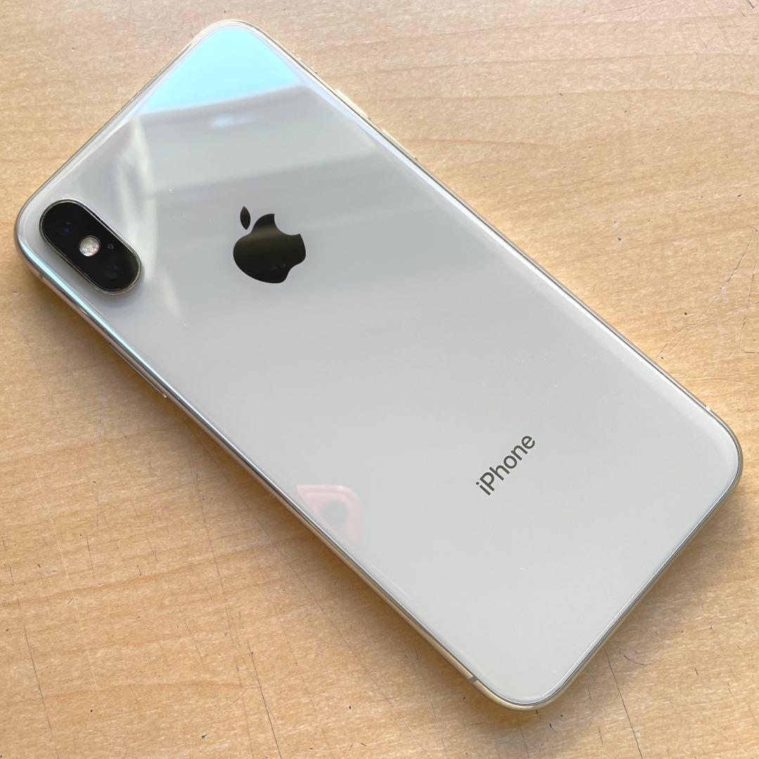iPhone X シルバー　256GB A1902 美品　バッテリー93%