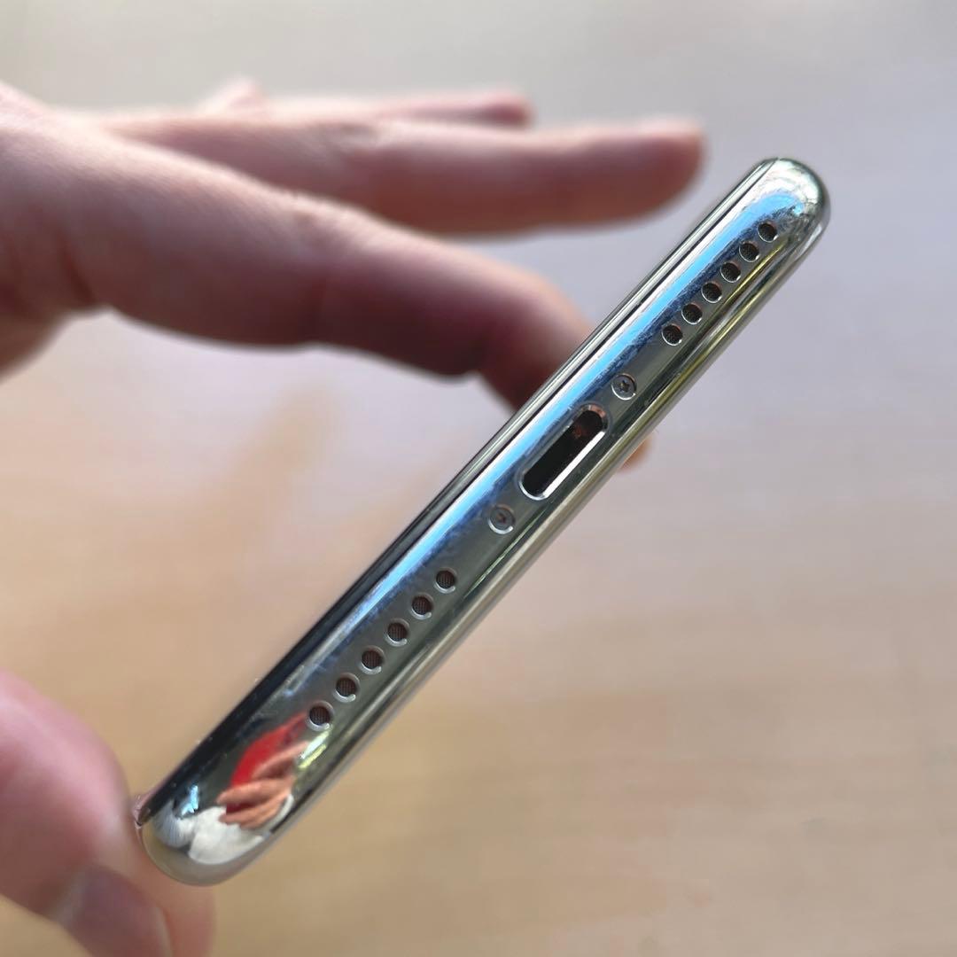 iPhone X シルバー　256GB A1902 美品　バッテリー93%