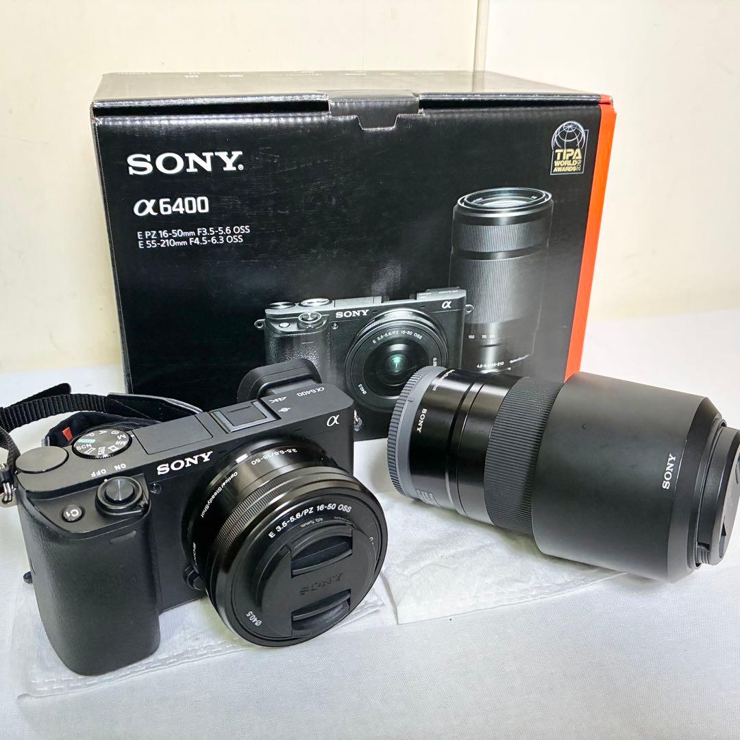 SONY α6400 レンズキットセット 16-50mm ＋ 55-210mm