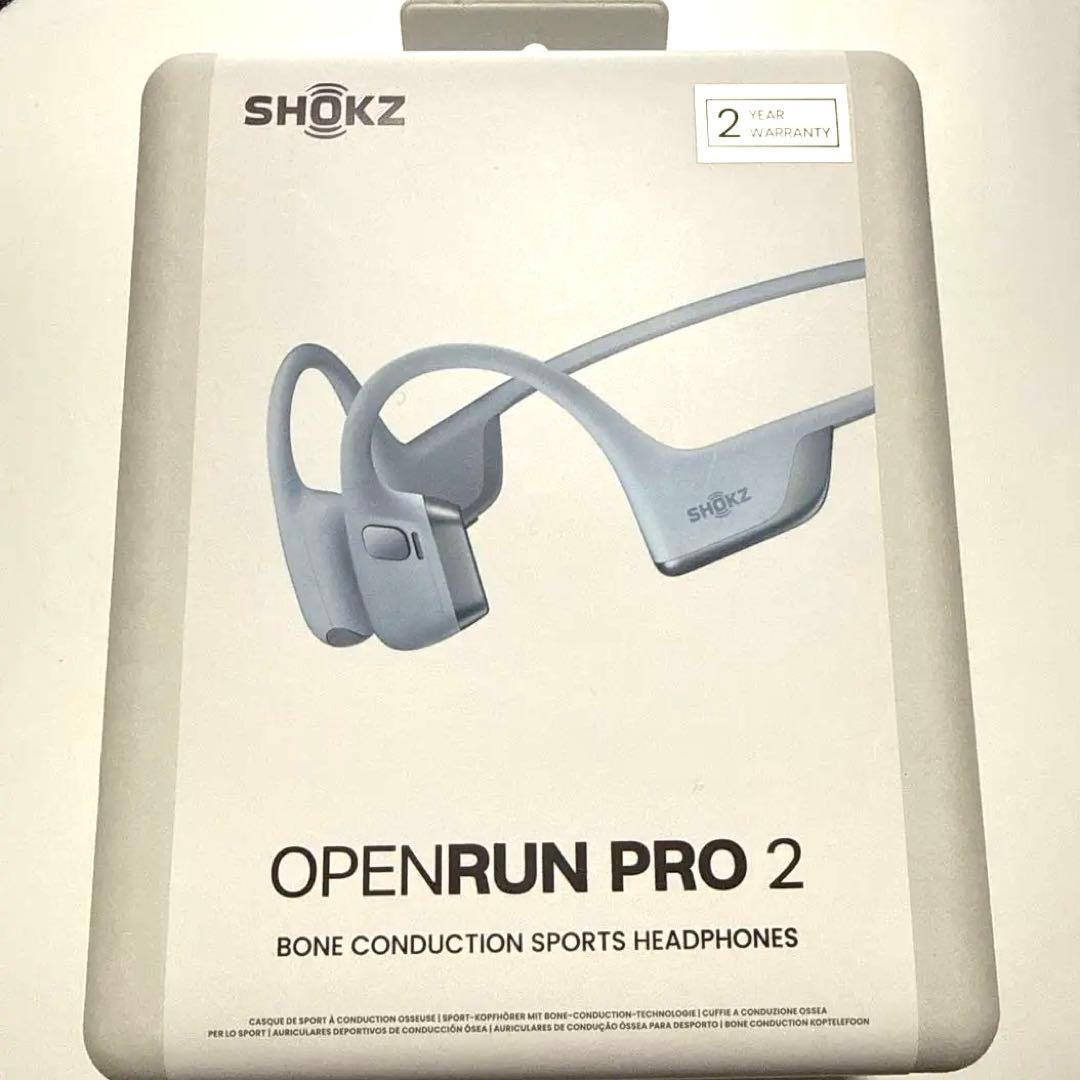 SHOKZ OPENRUN PRO 2 骨伝導イヤホン ブルー