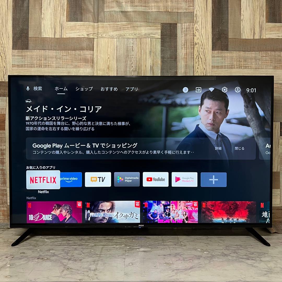 全国送料込❣️昨年購入RCA50型4KHDRチューナーレス、スマートテレビ