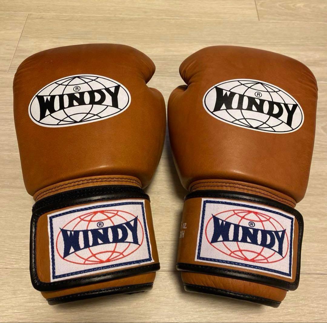 WINDY ボクシンググローブ ナチュラル 16oz