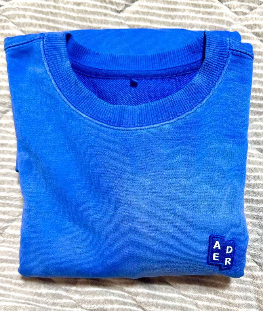 【値下げ交渉可】 ADERERROR スウェット　ブルー　L