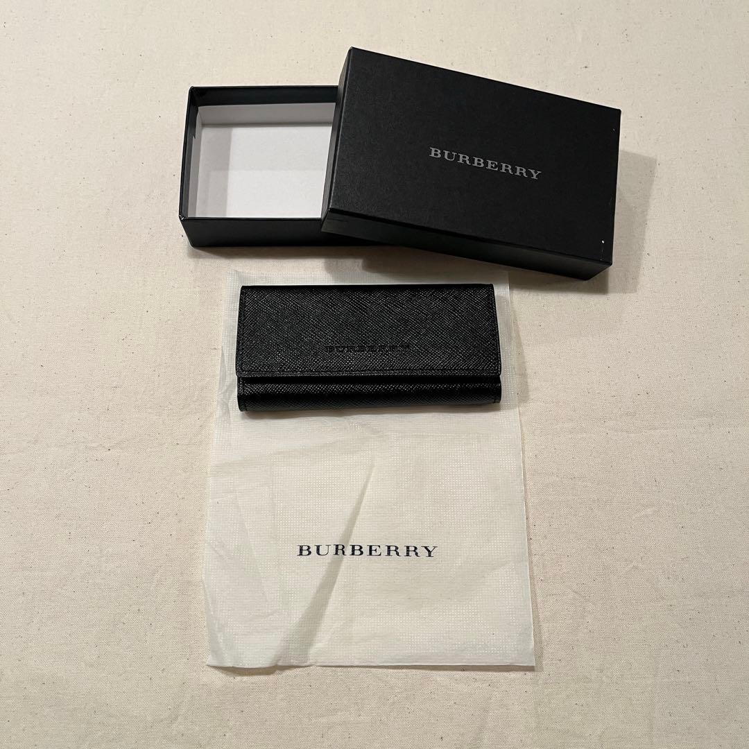 【超レア★新品未使用★人気ノバチェック】バーバリー キーケース★レザー★ブラック