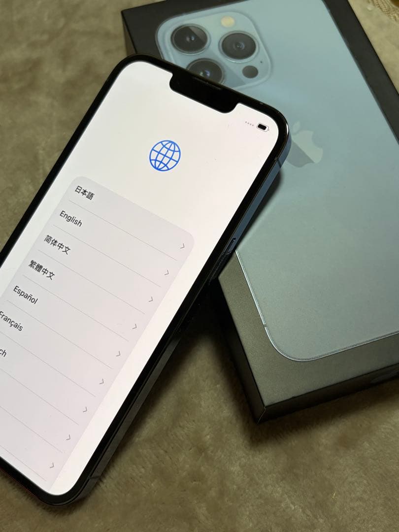 Apple iPhone 13 Pro シエラブルー　バッテリー残量100%