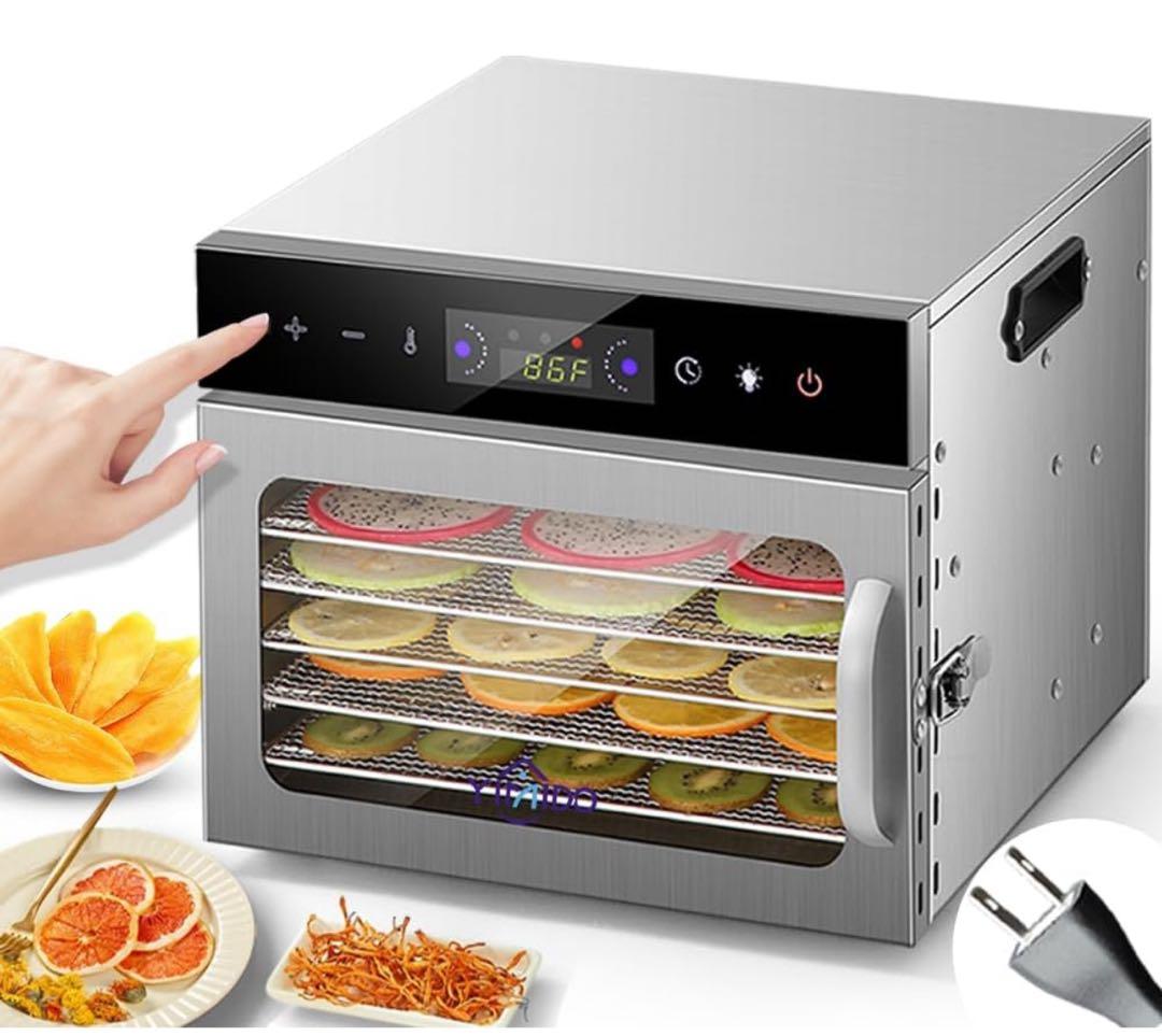 新品未開封 YiMiDO フードドライヤー 6層 タッチパネル式 ステンレス製