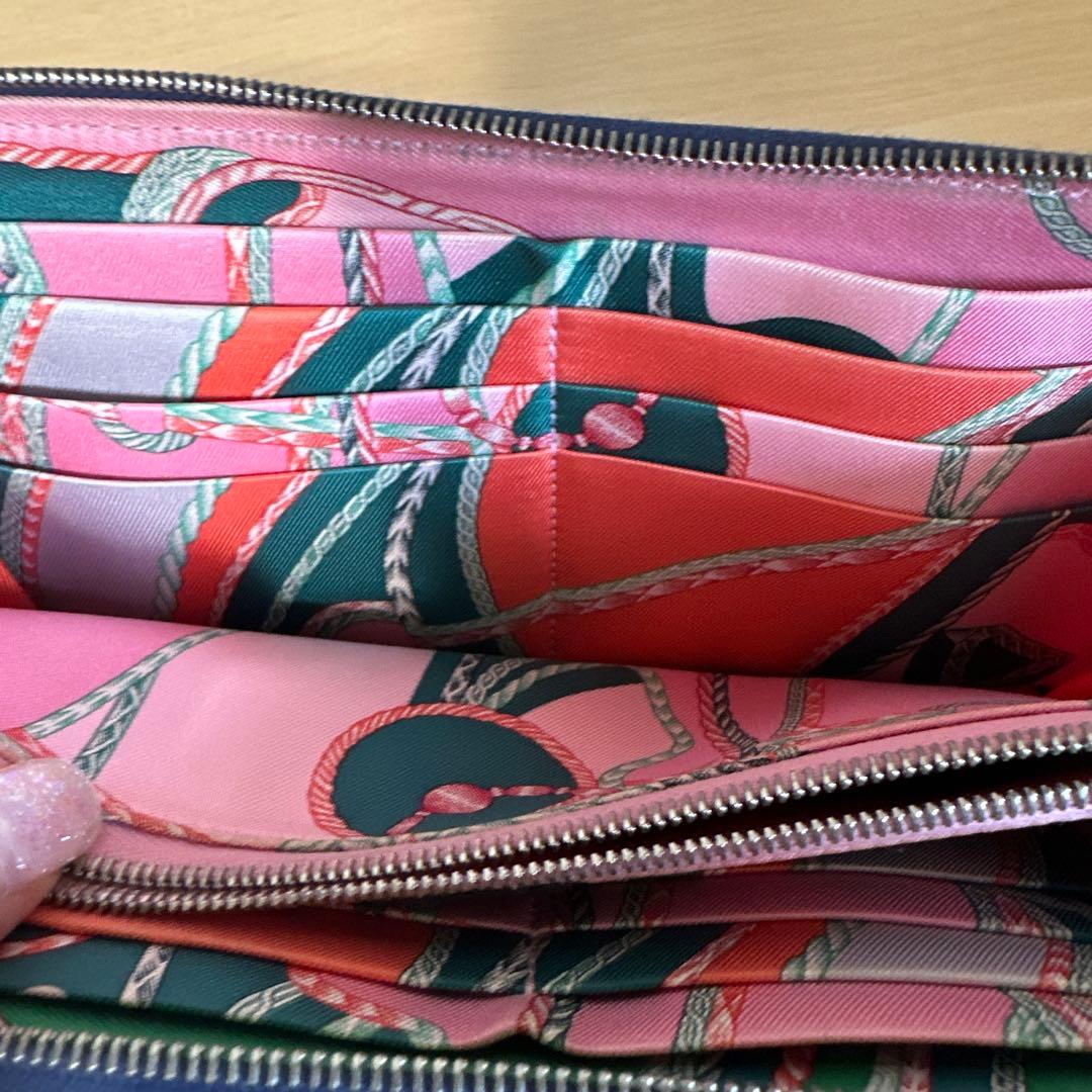 シルクイン　長財布　エルメス