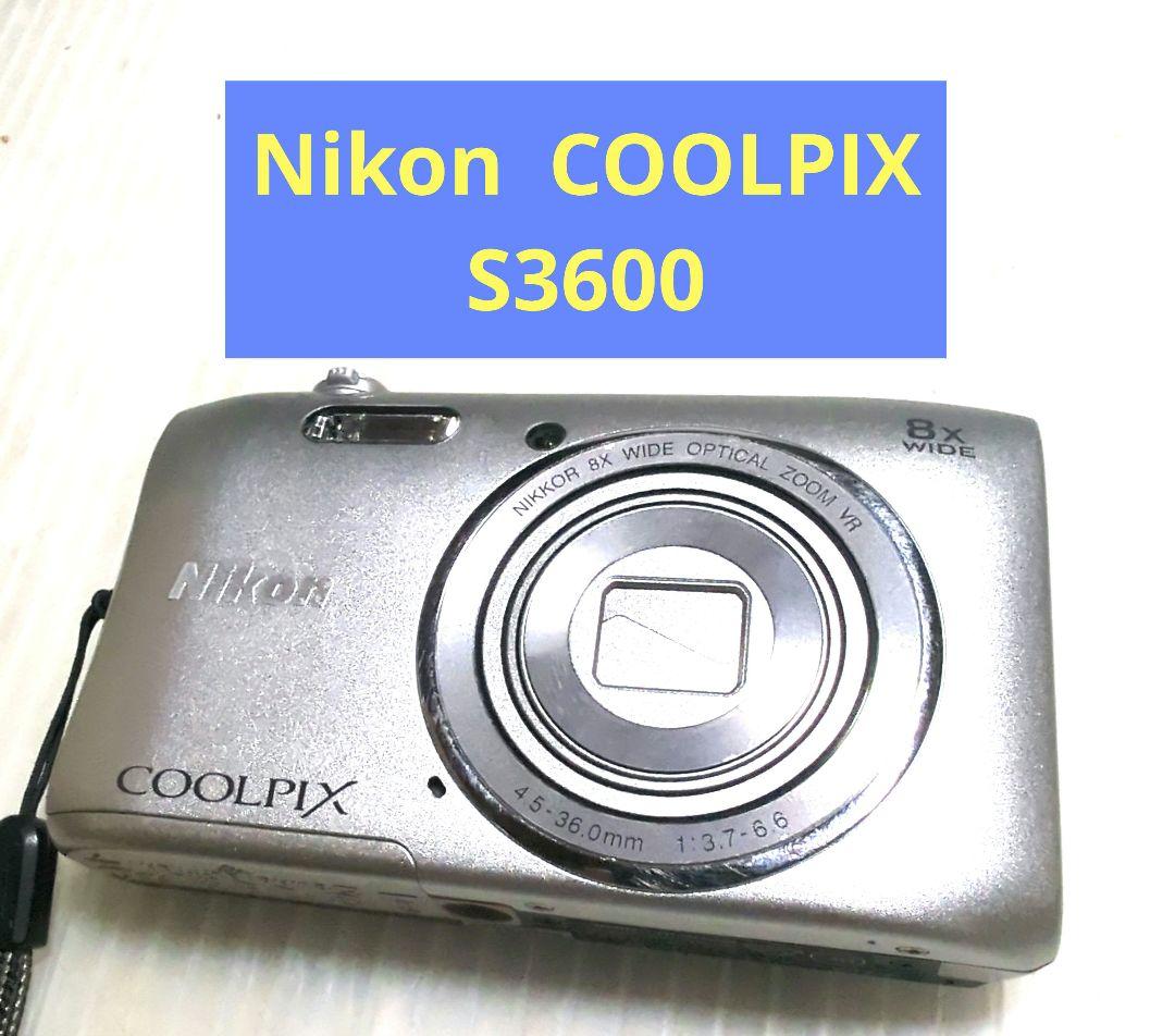 Nikon COOLPIX S3600 シルバー　動作確認済