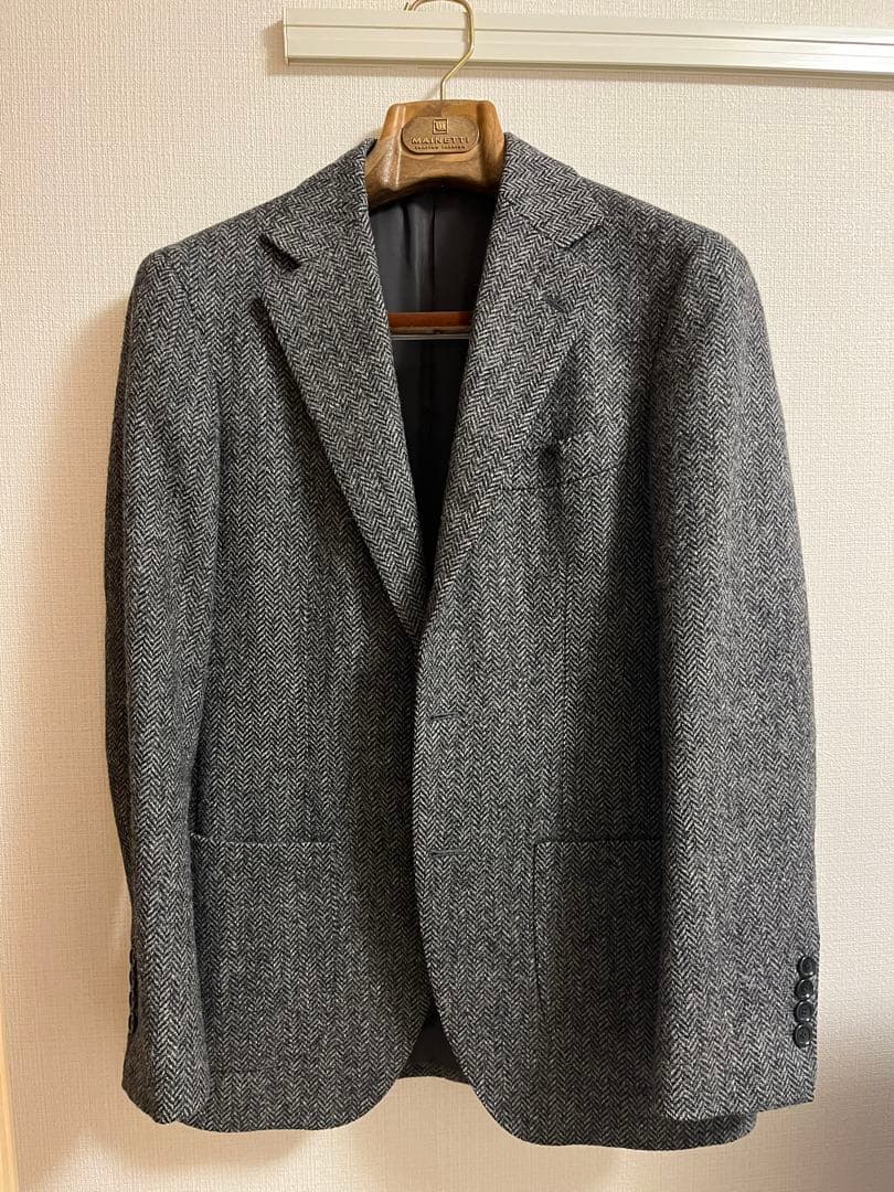 BEAMSFヘリンボーン ジャケット　サイズ44 MOON社生地